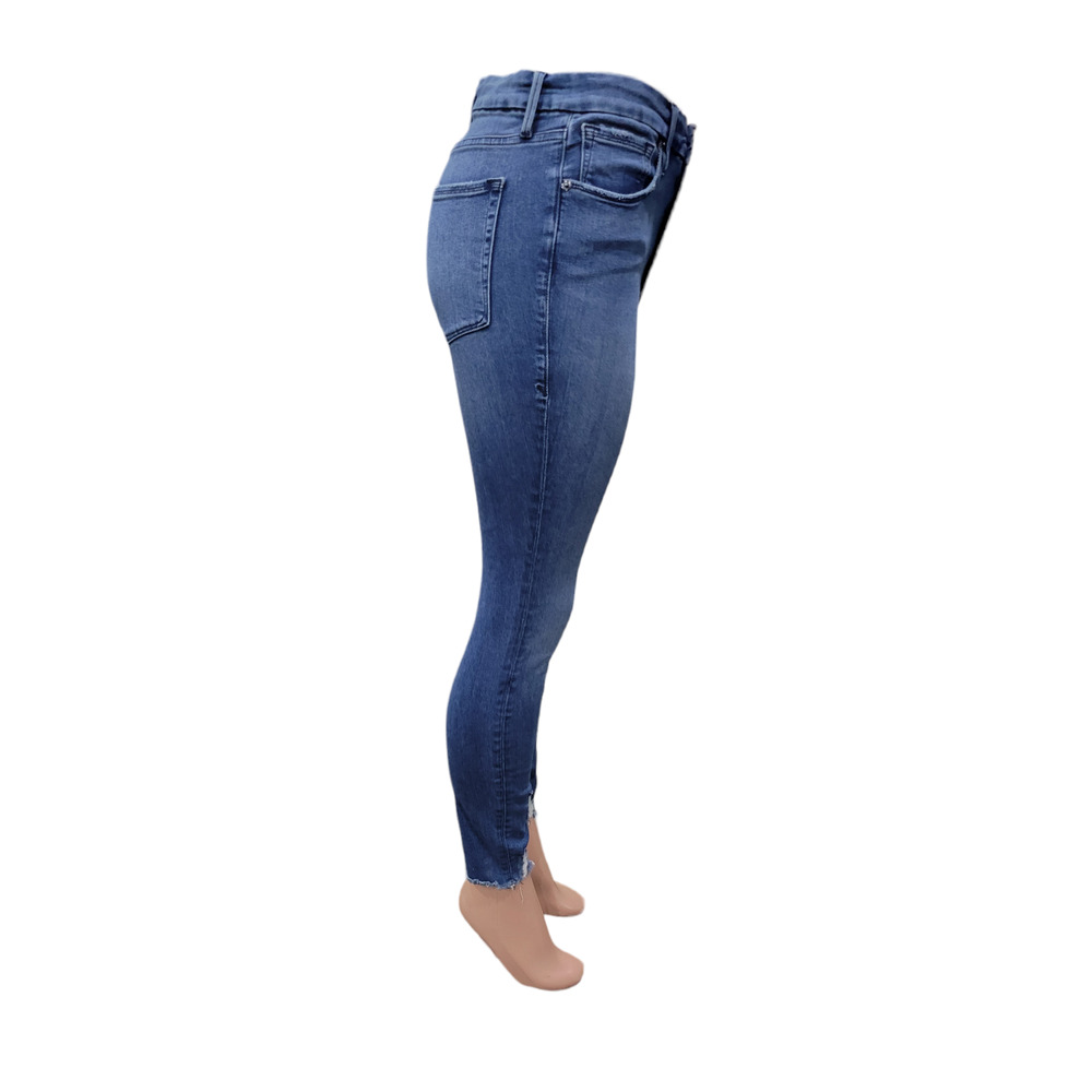 High-Rise Blue Skinny Jeans for Women - Picture 11 of 16